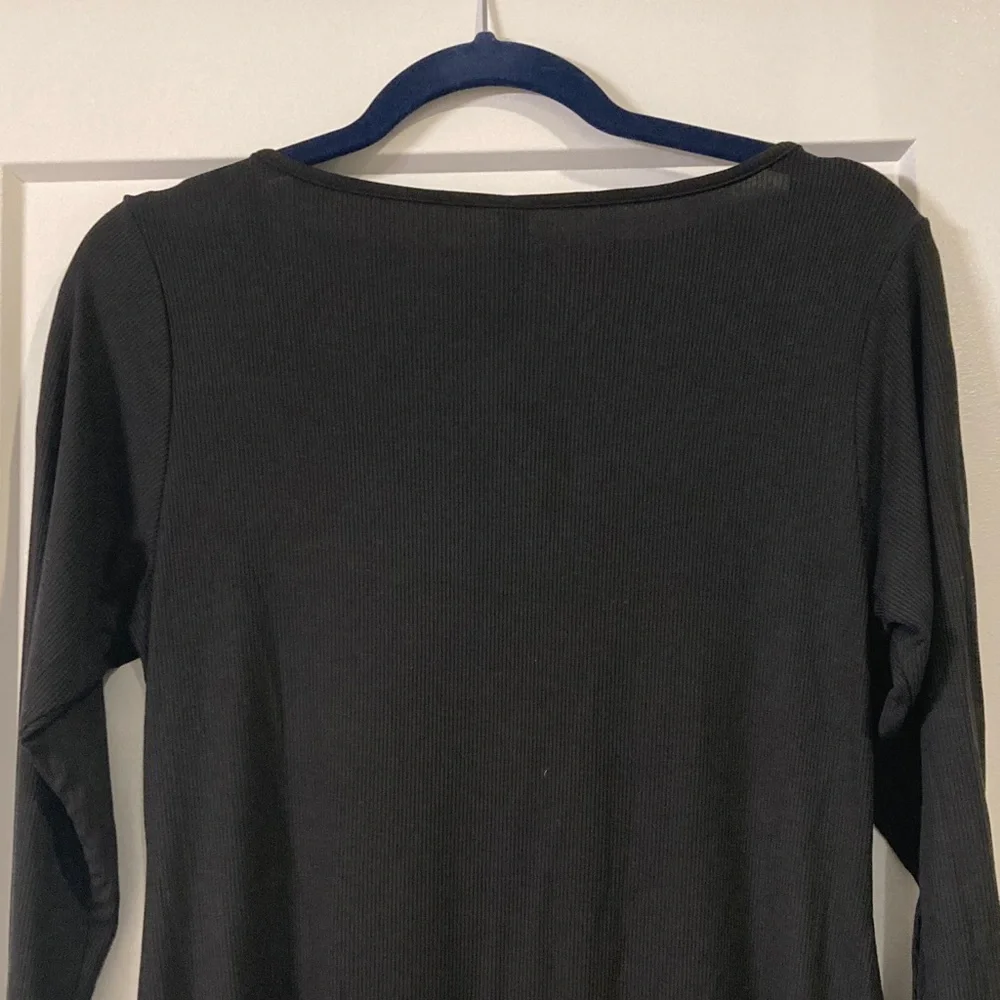 SKIMS NWT Soft, Long-Sleeve, Ribbed, Versatile Black Maxi Dress - Picture 4 of 5